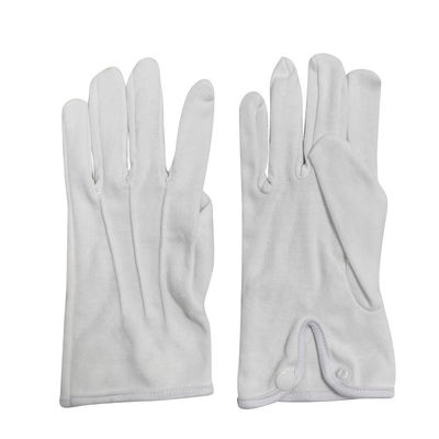 Adembenemend 100% katoen Wit Juwelen Handschoen Ceremonie Parade Eerwacht Formele jurk Handschoenen