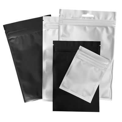 Matte zelfverzegelende zak Vaste kleur Dubbelzijdige ondoorzichtige verzegelde zak Aluminiumfolie beklede verpakkingszak