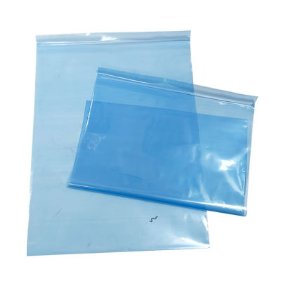 Blauw PE ESD Zip Lock Shielding Bag voor cleanroom verpakkingen kleine en middelgrote elektronische componenten