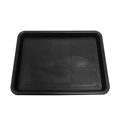 338x255x30mm Antistatische vierkant bak Zwart Plastic rechthoekig ondiep bak ESD Elektronische cirkel draaitafel