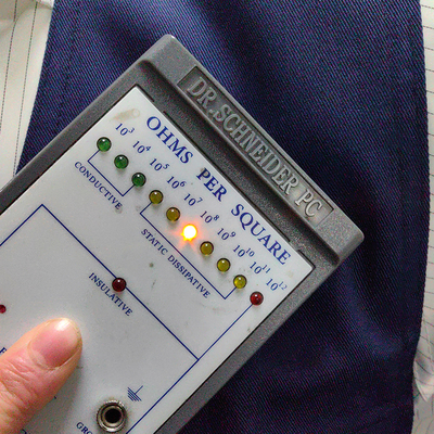 Blauw denim anti-statische gereedschapskist werkkleding voor elektricien