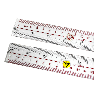 30cm Plastic Transparante ESD Liniaal Antistatische Rechte Liniaal