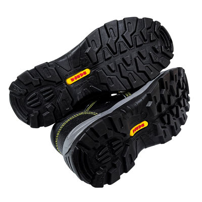 Zwarte Anti-Slaan Anti-Prikken Stalen Neus Veiligheidsschoenen