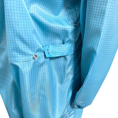 ESD Antistatische Overall met Capuchon en Masker Blauw