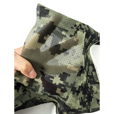 Camouflage Print High-Performance ESD Diamant Raster Gebreide Stoffen   87% Polyester + 13% koolstofvezel