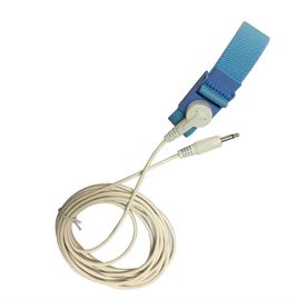 ESD de Veilige Antistatische Dubbele Regelbare Draad van de Polsriem Geweven met 4 MM. Gesp