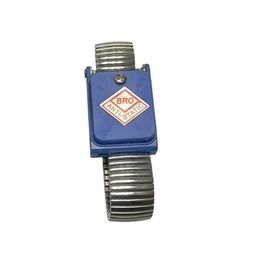 1 Band van de het Metaal Draadloze Antistatische Pols van Meg Ohm Resistor ESD de Veilige Zilveren Zwarte Blauwe
