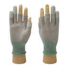 Polyester Antistatische ESD Handschoenen 3 het Vingers Halve Werk Pu Coatd voor Industrie