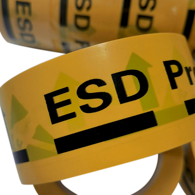 ESD Beschermde Industriële de Waarschuwingsband van Gebieds Gele Antistatische pvc