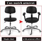 Antistatische ESD-veilige stoelen Verstelbare 360 ​​graden draaibaar met opheffende armleuning