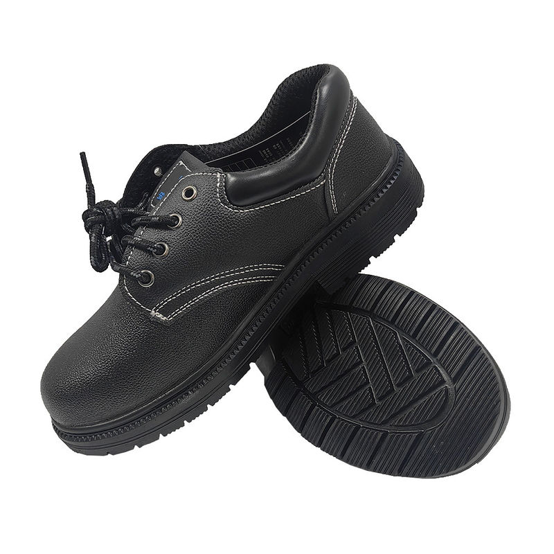 Unisex Anti Smash Construction Work Shoes Low Cut Steel Middenzool Rubber Steel Toe Leer Boven veiligheid schoenen