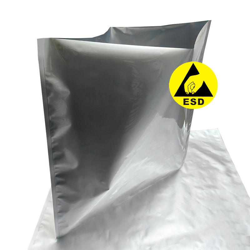 60*60cm ESD Flat Mouth Aluminium Foil Bags Hitteverzegelde Waterdichte Antistatische Verpakking Bescherming