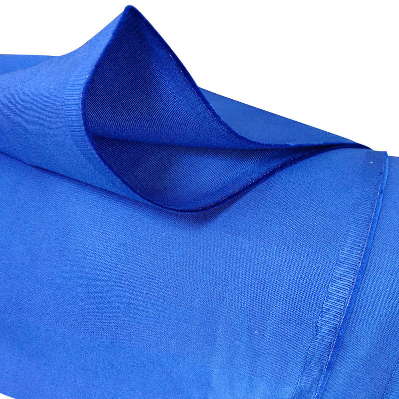 Blauw ESD Antistatisch Katoen Poly Blend Vlamvertragend Werkkledingstof voor antistatisch gebied
