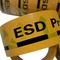 ESD Beschermde Industriële de Waarschuwingsband van Gebieds Gele Antistatische pvc