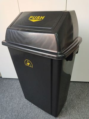 60L Cleanroom Plastic Large Capacity DES vuilnisbak met deksel 440*310*755MM